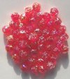 50 9mm Acrylic Red AB Rosebuds